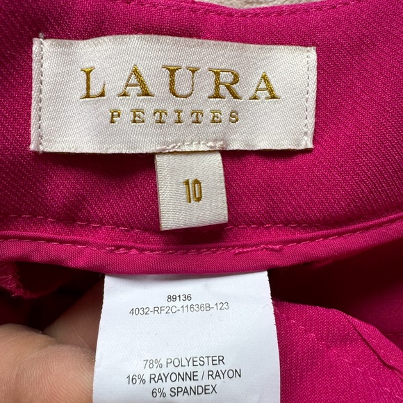 Laura fuchsia dress pant, worn once, freshly dry cleaned. Sz 10P. - Picture 4 of 5